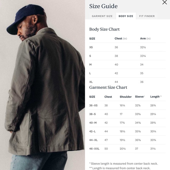 NEW Taylor Stitch green blazer sz44 XL foundation sports coat cotton twill NWT - Picture 5 of 16